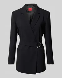 HUGO BOSS Blazer mit Taillengürtel Modell 'Apia Black