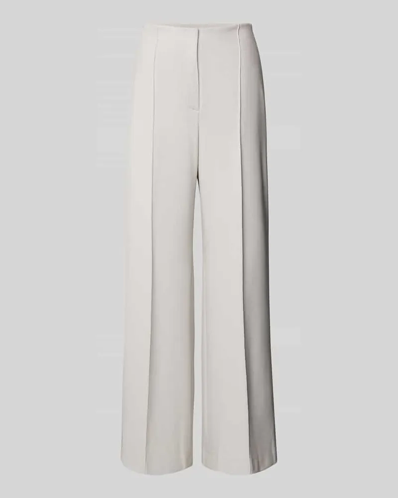 RAFFAELLO ROSSI  Wide Leg Stoffhose mit Strukturmuster Modell 'AGATHA Hellgrau