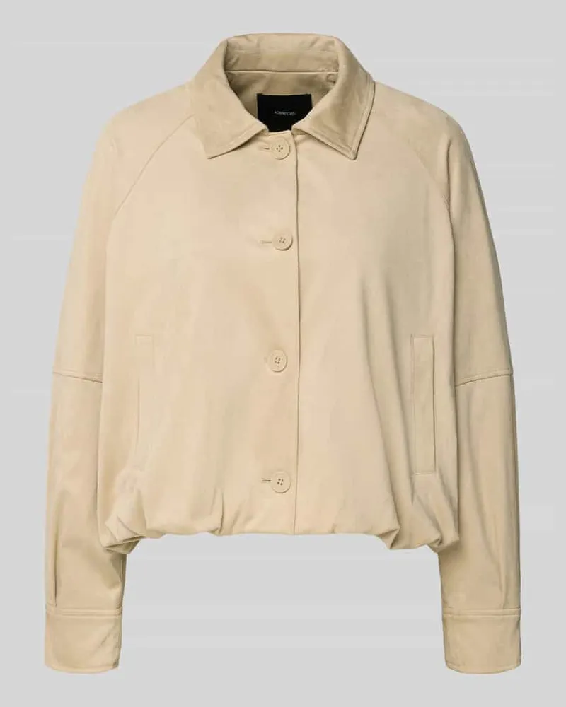 someday. Jacke mit Knopfleiste und Eingrifftaschen Modell 'Nayomi Beige