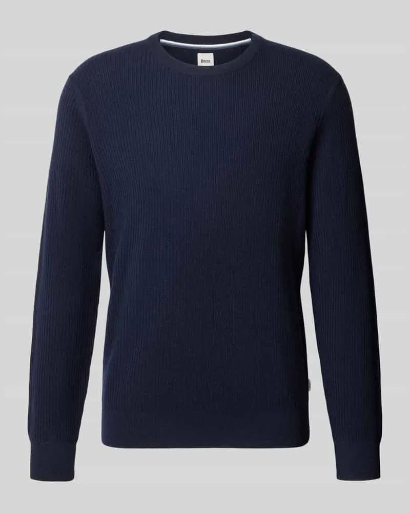 Brax Pullover aus Woll-Kaschmir-Mix Modell 'Rick Marine
