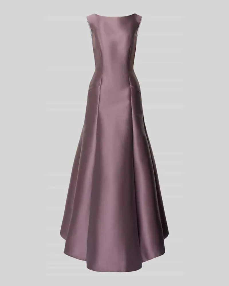 Swing Abendkleid mit U-Boot-Ausschnitt Lila