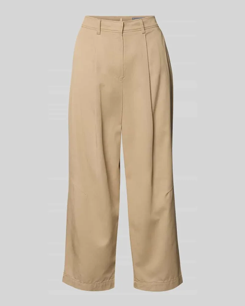 White Label Hose aus Viskose-Baumwoll-Mix mit Gesäßtaschen Sand