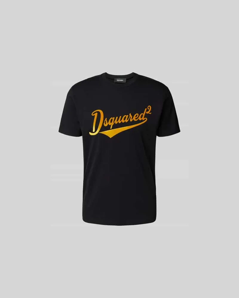Dsquared2 T-Shirt mit Label-Print Black