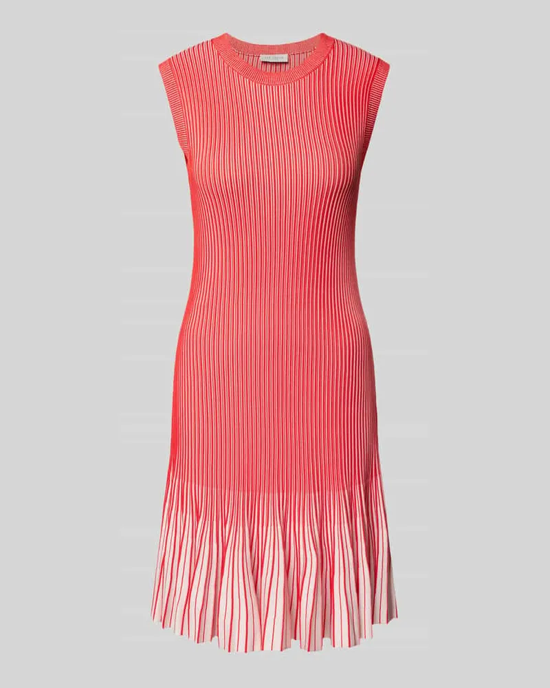 Ted Baker Knielanges Kleid mit Rundhalsausschnitt Hellrot