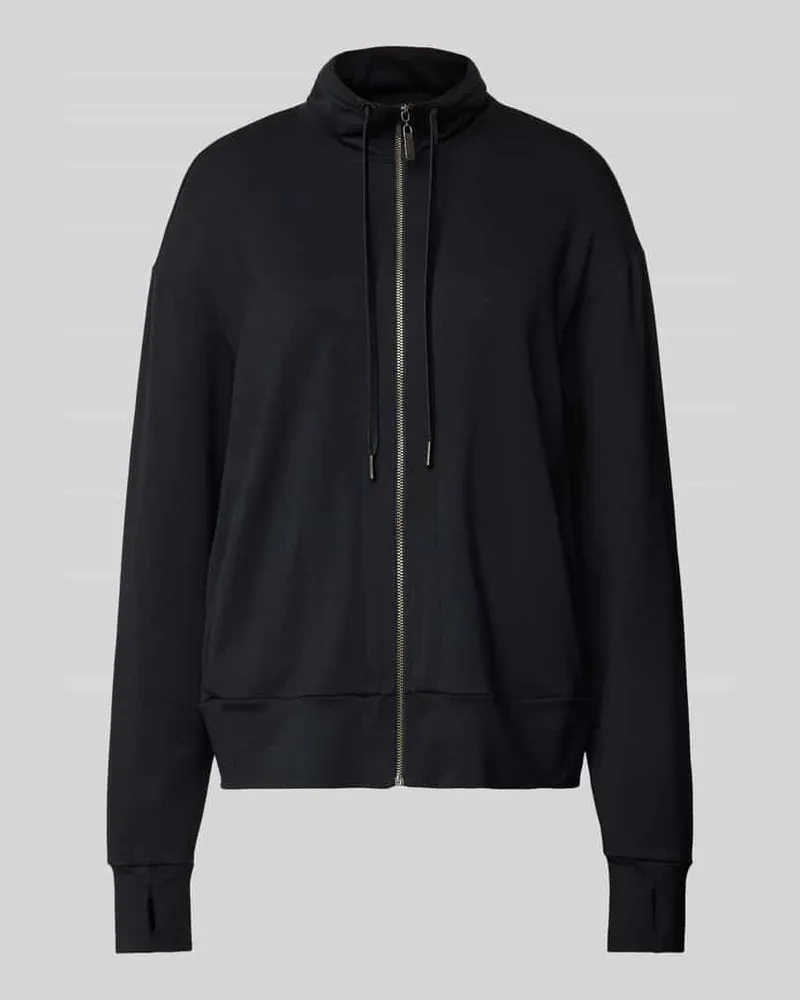 Hanro Sweatjacke mit Reißverschluss Modell 'Balance Black