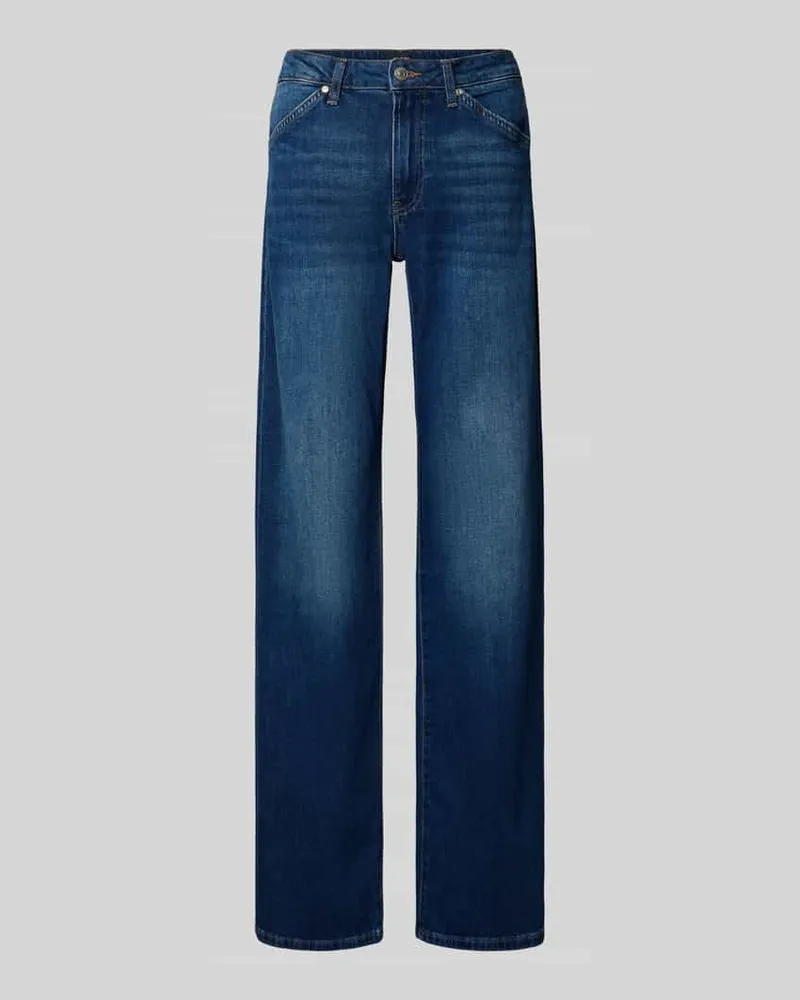JOOP! Flared Fit Jeans mit Eingrifftaschen Modell 'Elvira Jeansblau