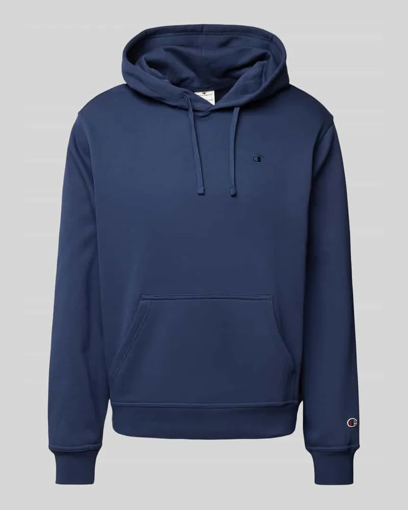 Champion Hoodie mit Logo-Patch Marine