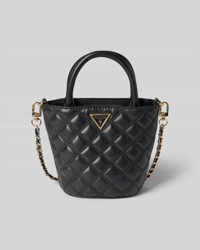 Guess Handtasche mit Steppnähten Modell 'GIULLY II Black