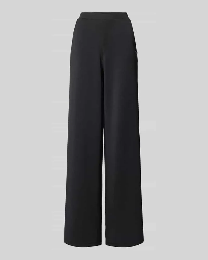 Guess Wide Leg Sweathose mit Label-Badge Modell 'OLYMPE Black