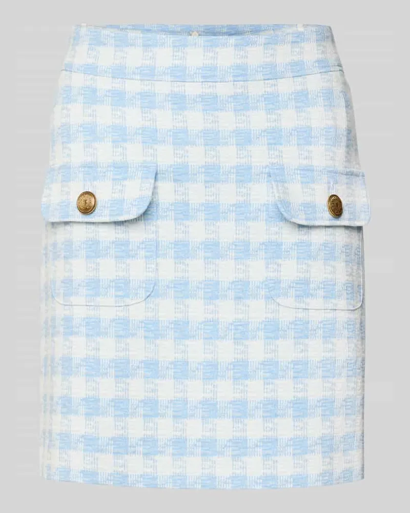 SEDUCTIVE  Minirock mit aufgesetzten Pattentaschen Modell 'PARIS Hellblau