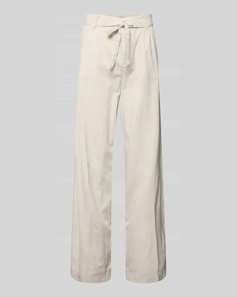 ANGELS  Wide Fit Stoffhose mit Bügelfalten Modell 'Livia Beige