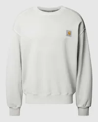 Carhartt WIP Sweatshirt mit Label-Detail Hellgrau