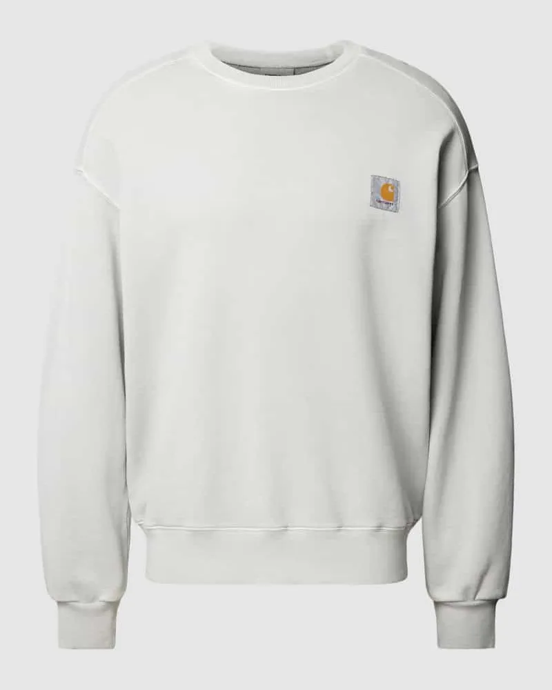 Carhartt WIP Sweatshirt mit Label-Detail Hellgrau