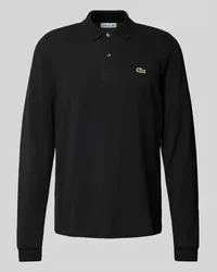 Lacoste Classic Fit Poloshirt im langärmeligen Design Black