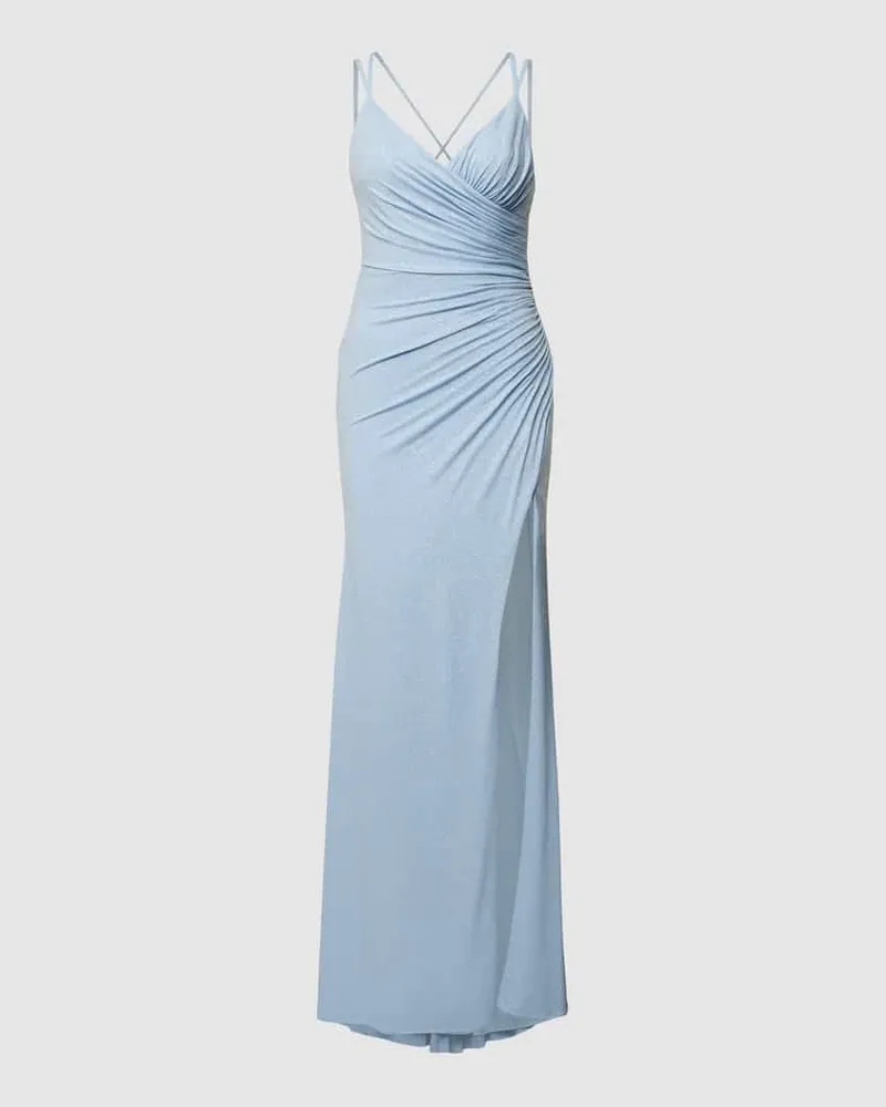 Mascara Kleid mit Glitzereffekt und figurbetonter Passform Hellblau