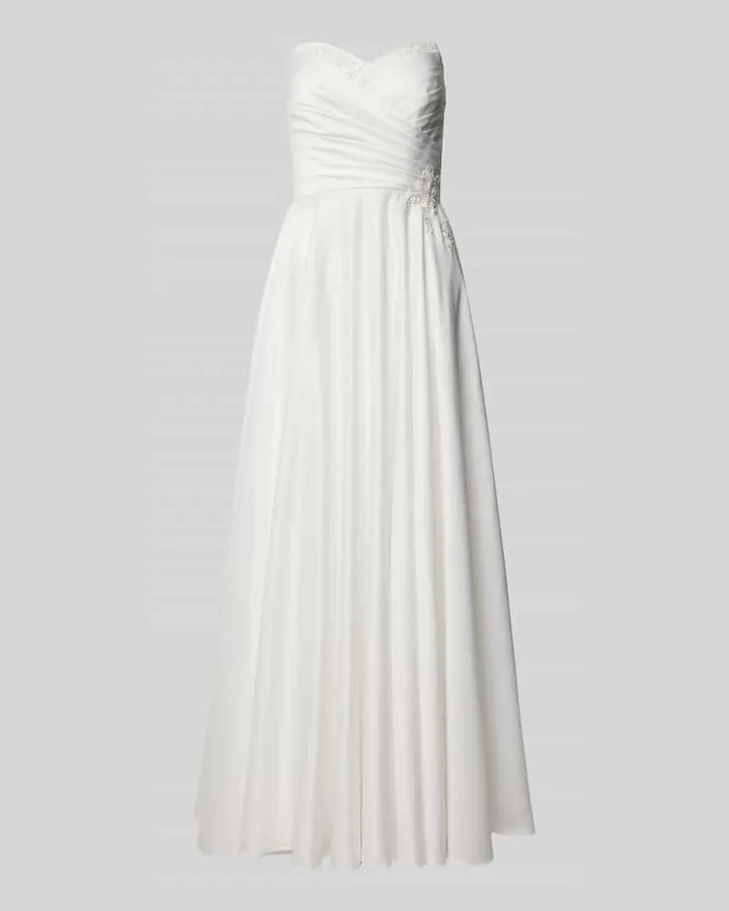 Mascara Brautkleid in Bandeau-Form Offwhite