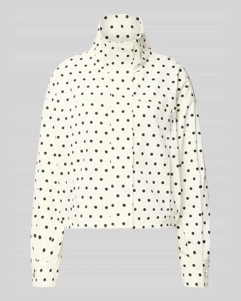 Neo Noir Jacke mit Stehkragen Modell 'CALLISA DOT Weiss