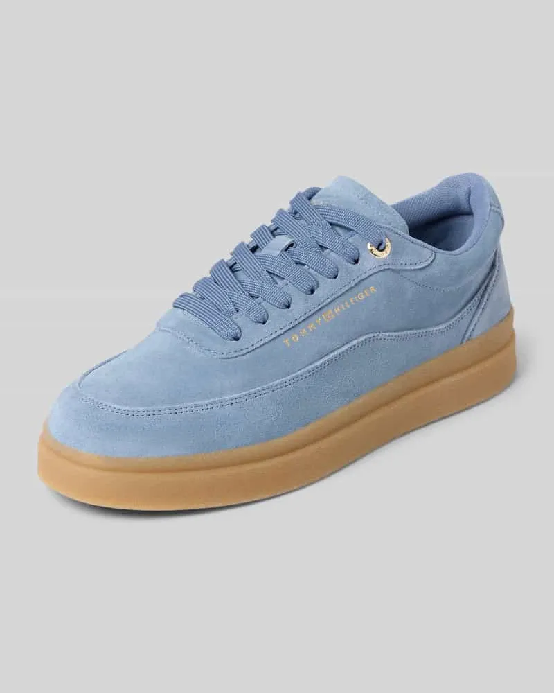 Tommy Hilfiger Low Top Sneaker in Wildlederoptik Hellblau
