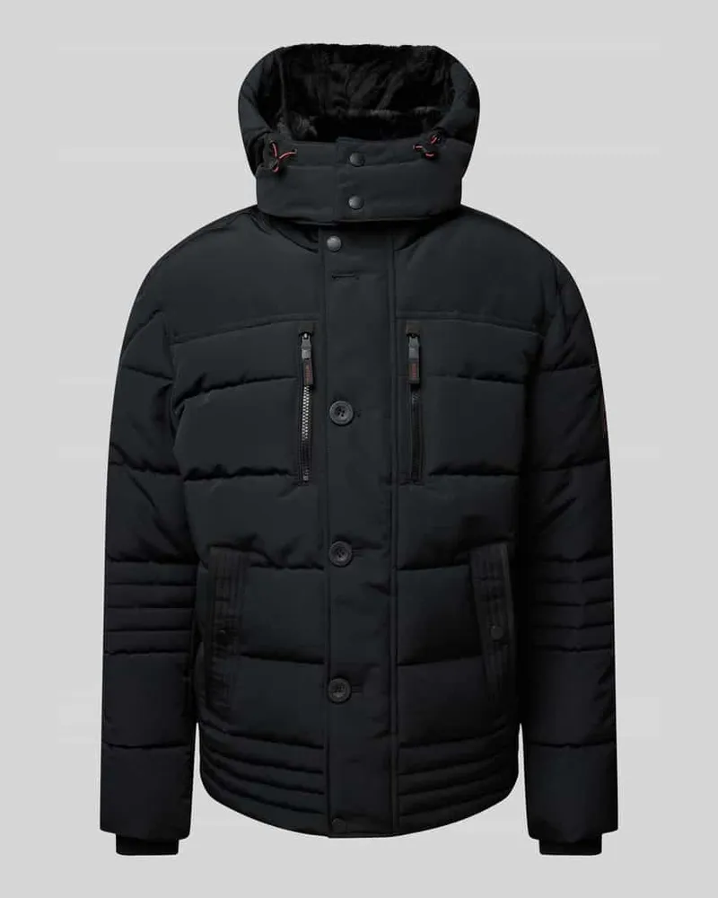 McNeal Steppjacke mit Kapuze Black