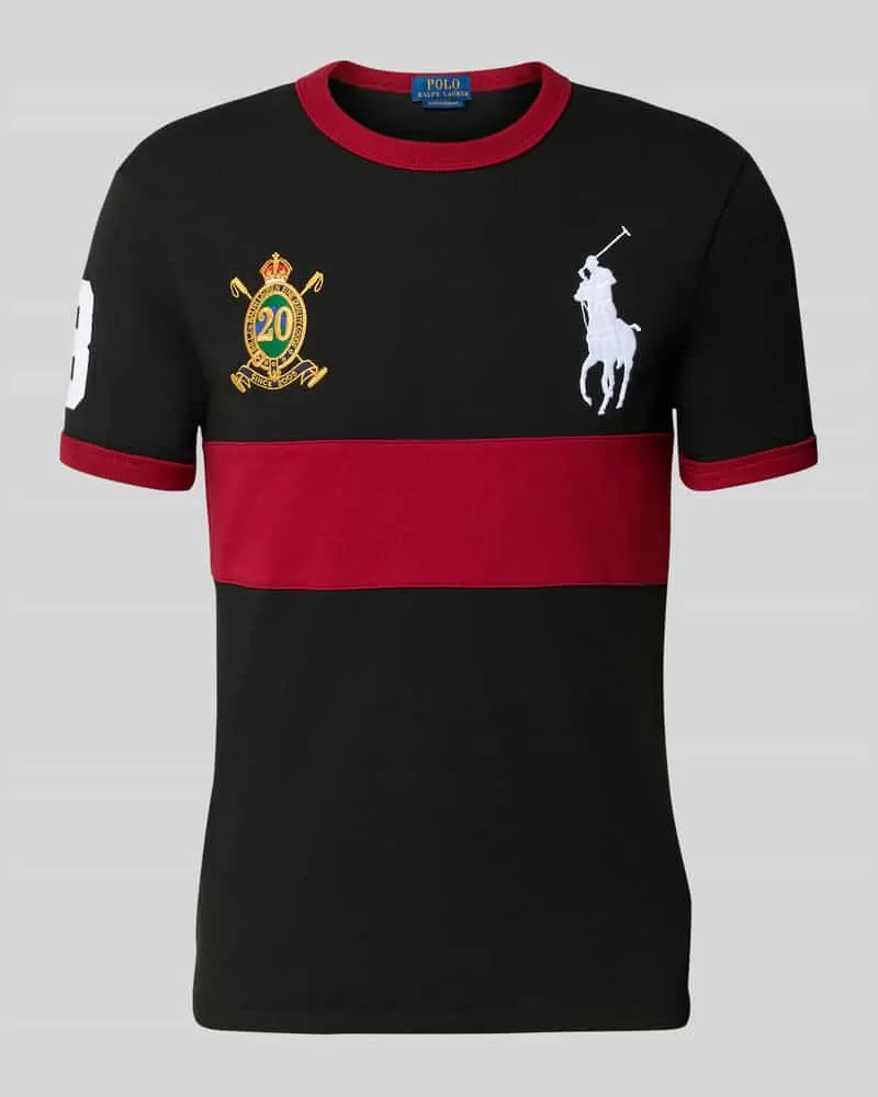 Ralph Lauren T-Shirt mit Label-Stitching Black