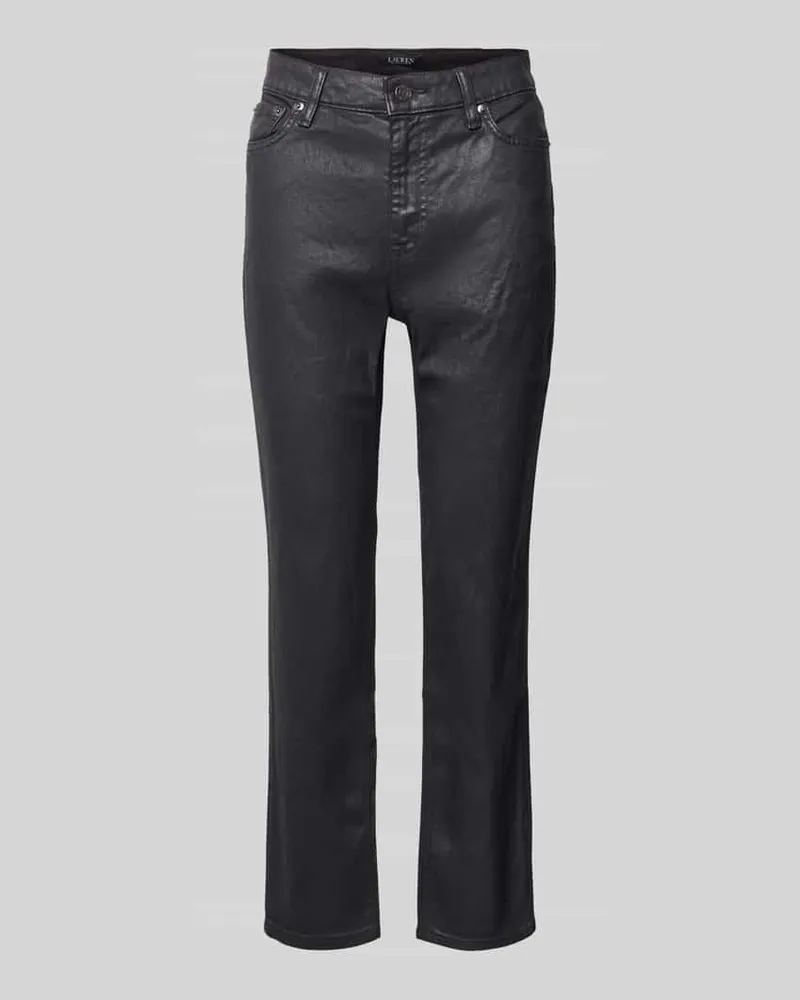 Ralph Lauren Straight Fit Jeans in verkürzter Passform Black