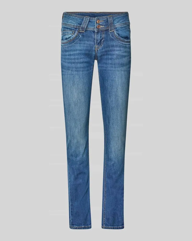 Pepe Jeans Skinny Fit Jeans aus Baumwoll-Mix Modell 'GEN Jeansblau