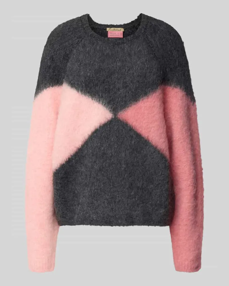 Smith & Soul Strickpullover mit Rundhalsausschnitt Anthrazit