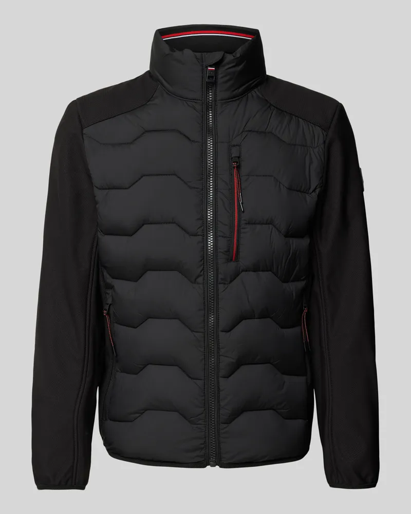 Tom Tailor Regular Fit Funktionsjacke mit Steppnähten Black