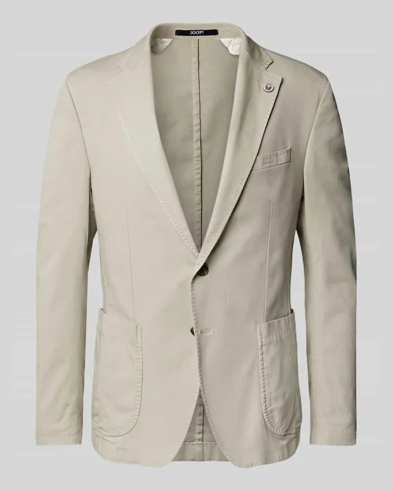 JOOP! Slim Fit 2-Knopf-Sakko mit Reverskragen Modell 'Hoverest Beige