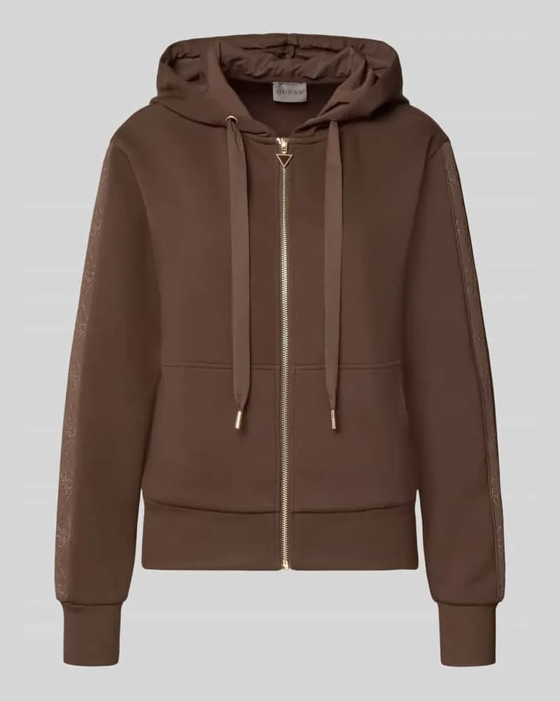 Guess Sweatjacke mit Kapuze Schoko