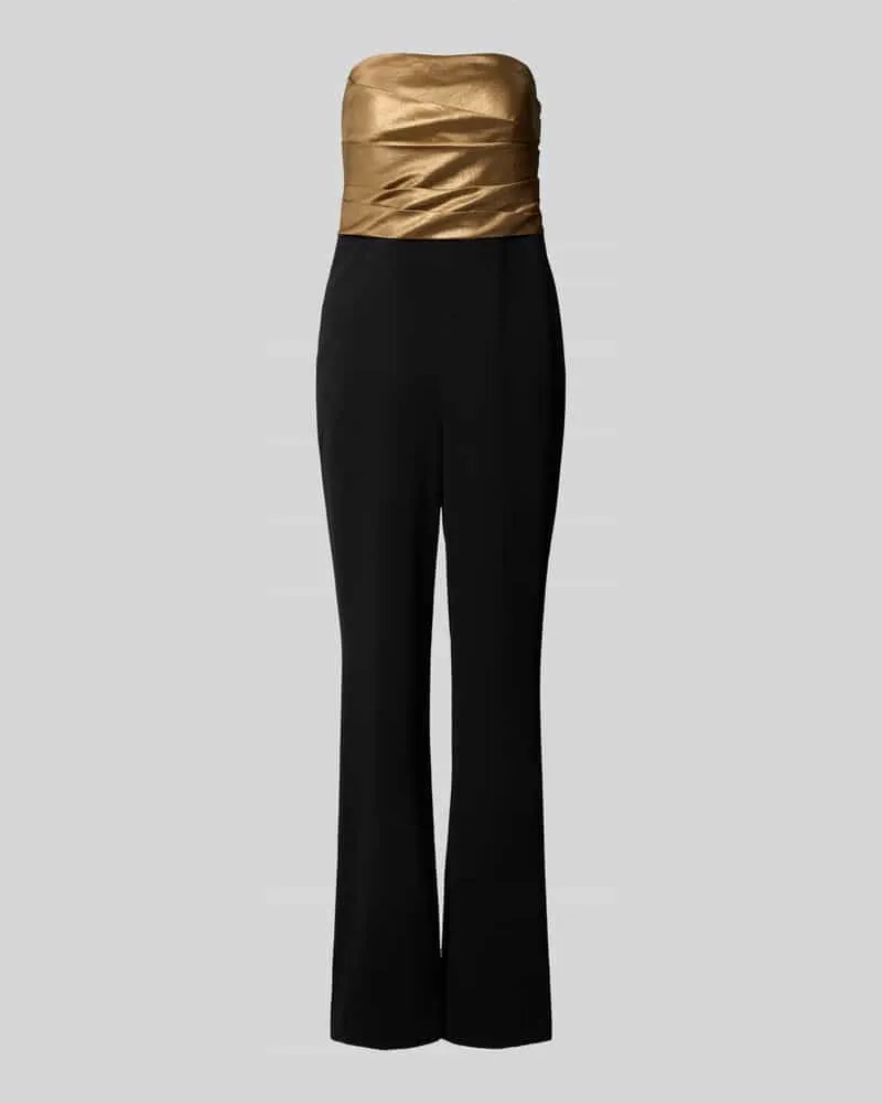 Ralph Lauren Jumpsuit aus Viskose-Mix im trägerlosen Design Black