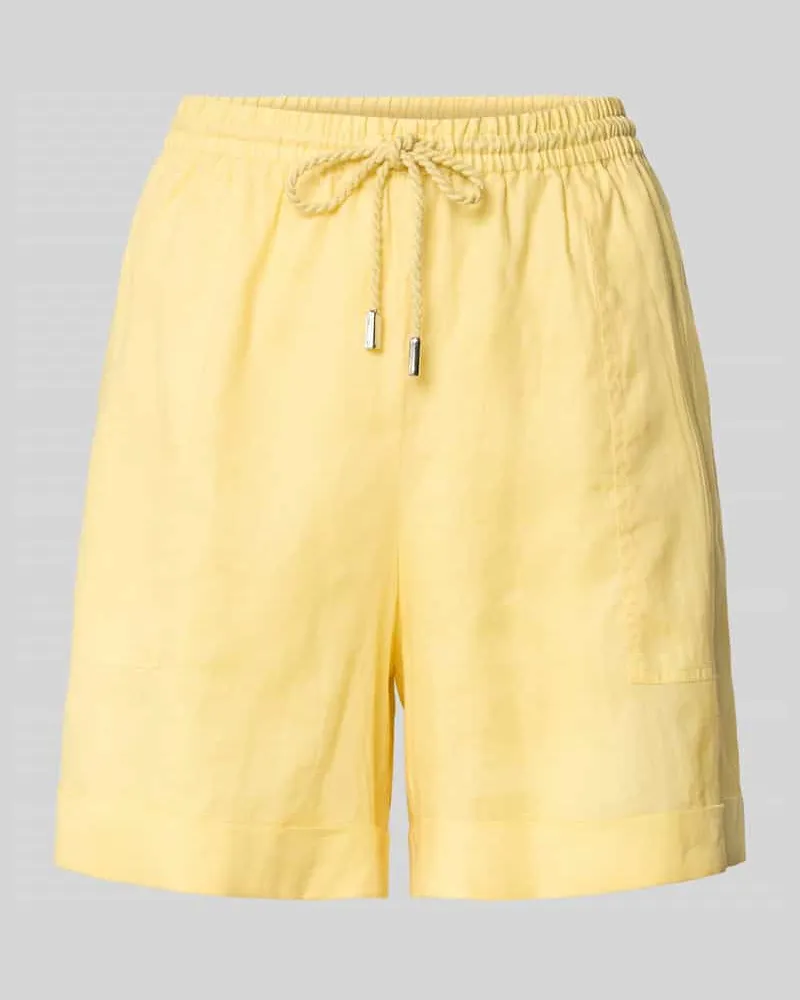 HUGO BOSS Shorts mit elastischem Bund Modell 'Tanjina Gelb