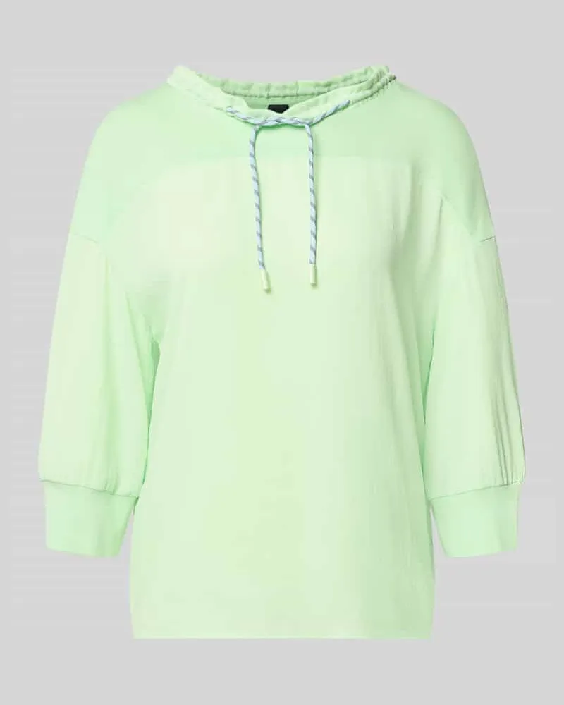 Marc Cain Longsleeve mit Tunnelzug Hellgruen