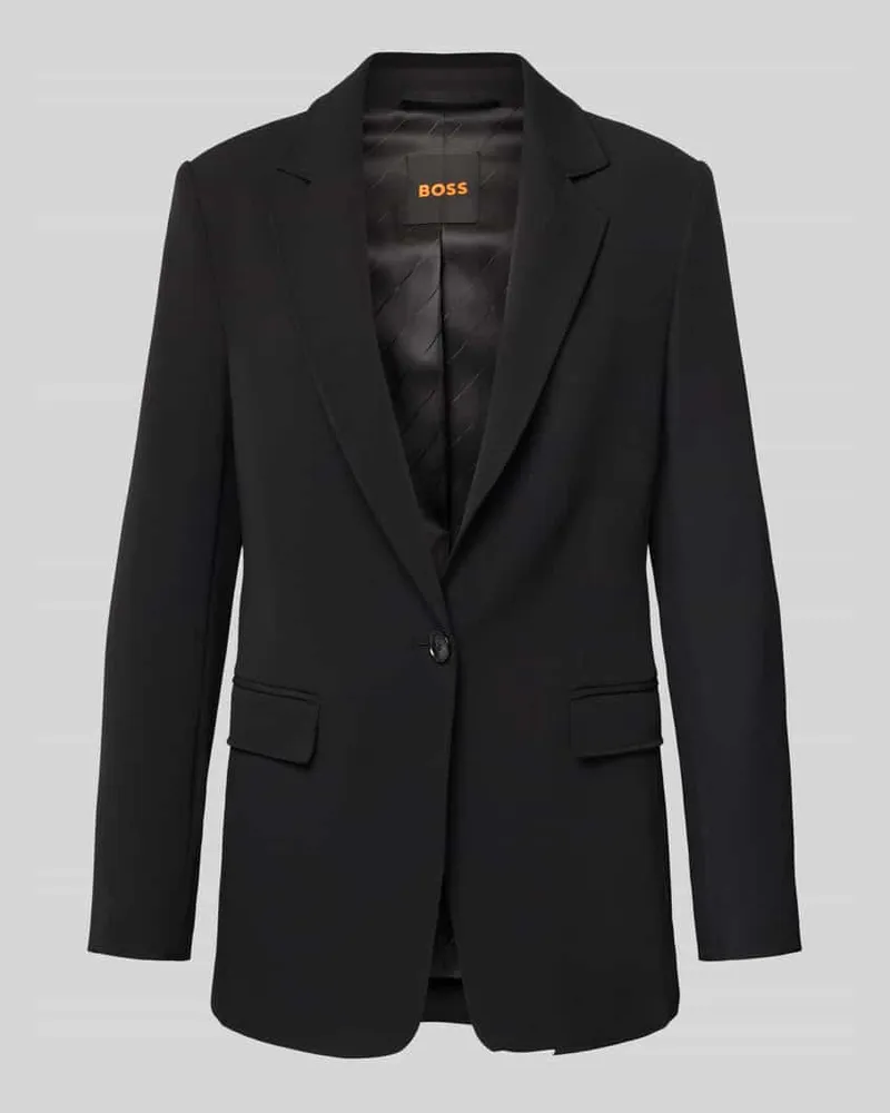 HUGO BOSS Regular Fit Blazer mit Reverskragen Modell 'JABLA Black