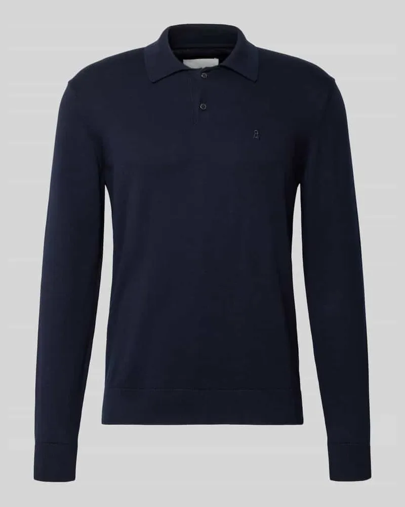 Armedangels Slim Fit Poloshirt aus reiner Baumwolle Marine