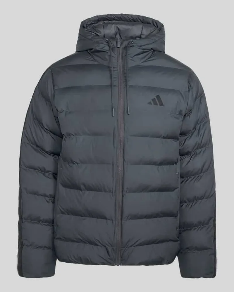 adidas Regular Fit Steppjacke mit Kapuze Anthrazit