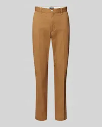 Ralph Lauren Slim Fit Chino mit Bügelfalten Mittelbraun