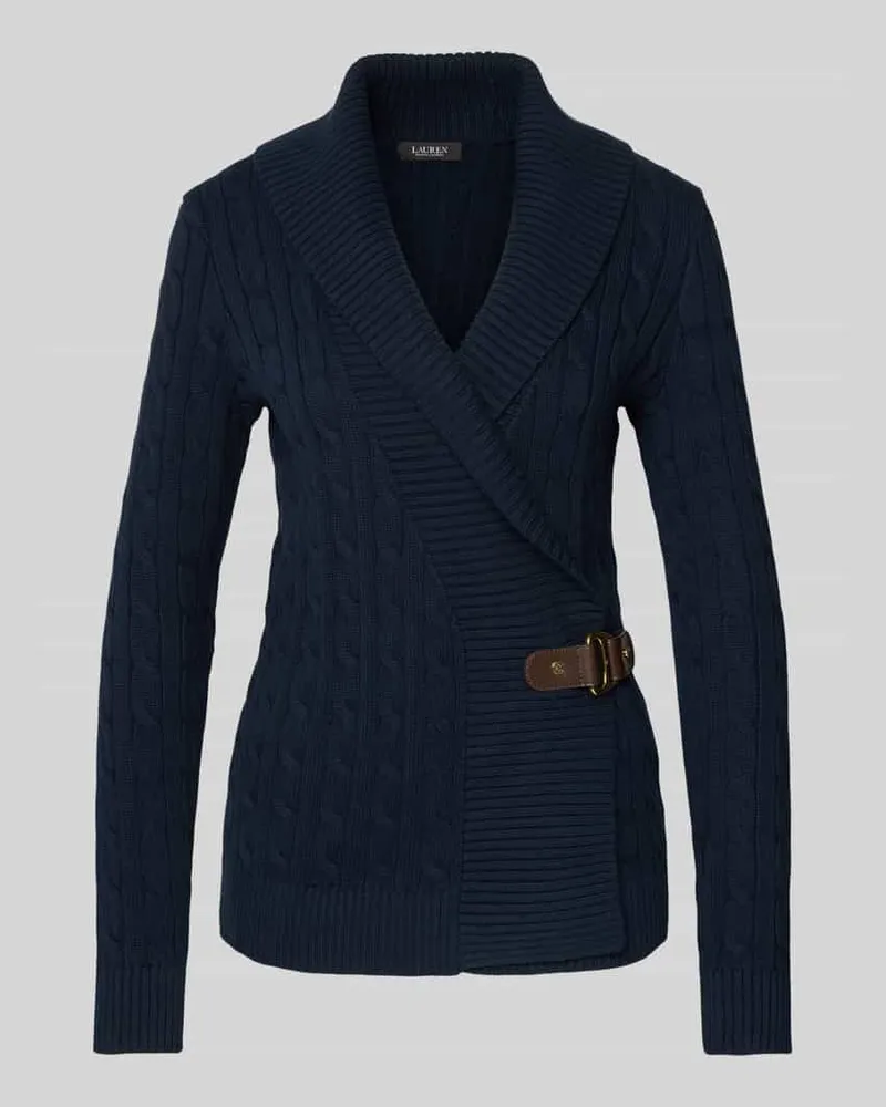 Ralph Lauren Strickjacke mit Zopfmuster Modell 'DONATO Marine