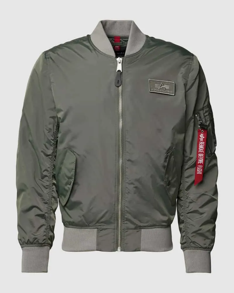 Alpha Industries Bomberjacke mit Label-Patch Modell 'MA-1 TTC Oliv