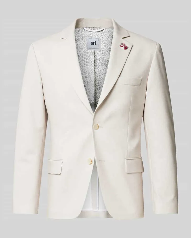 Atelier Torino Sakko mit Brustleistentasche Beige