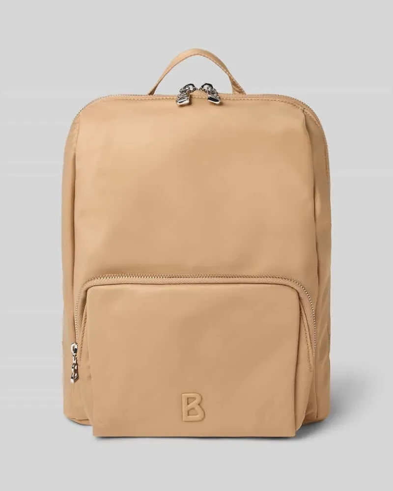 Bogner Rucksack mit Label-Detail und verstellbaren Schulterriemen Hellbraun