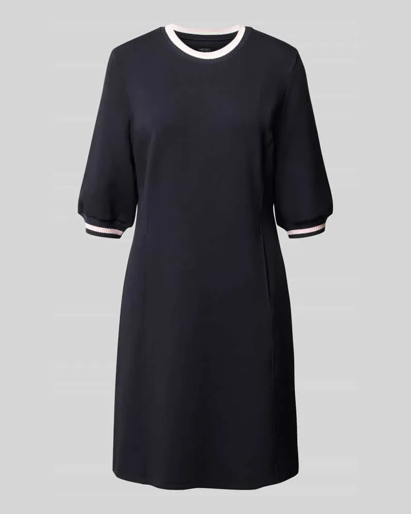 Marc Cain Regular Fit Kleid aus Baumwoll-Mix Marine