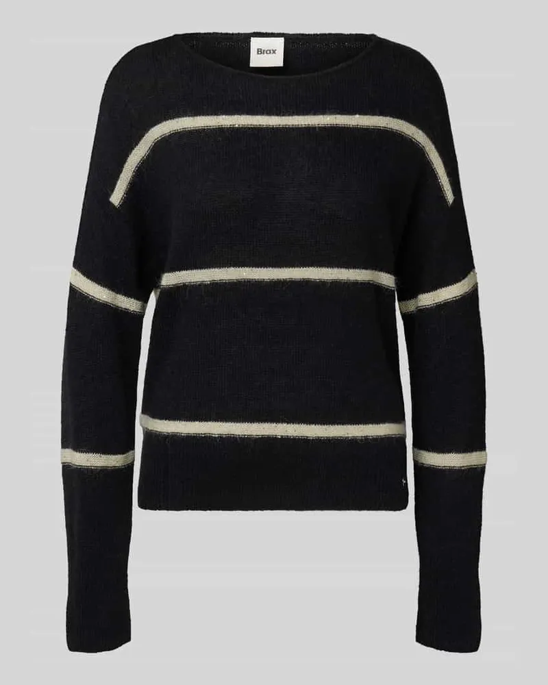 Brax Strickpullover mit Label-Detail Modell 'LISA Black