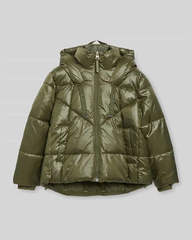 S.Oliver Pufferjacke mit Kapuze Khaki