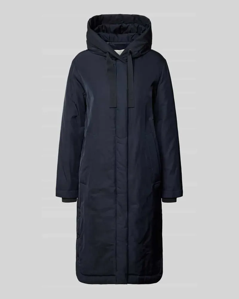 Marc O'Polo Regular Fit Parkamantel mit Kapuze Marine