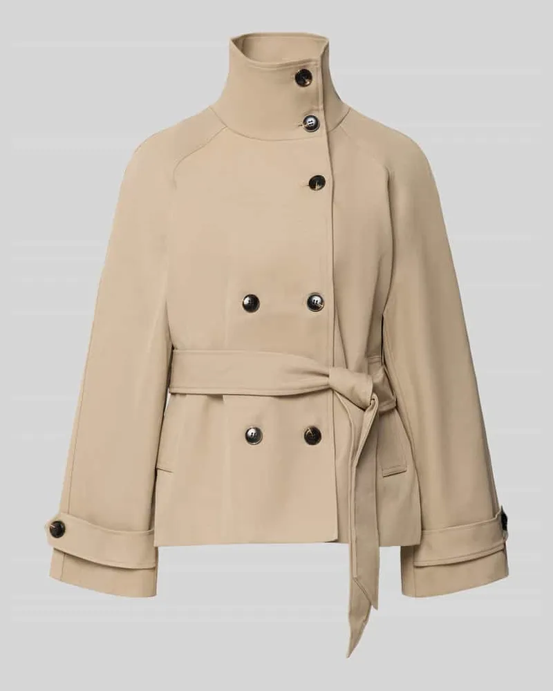 Neo Noir Jacke mit Bindegürtel Modell 'Munet Beige