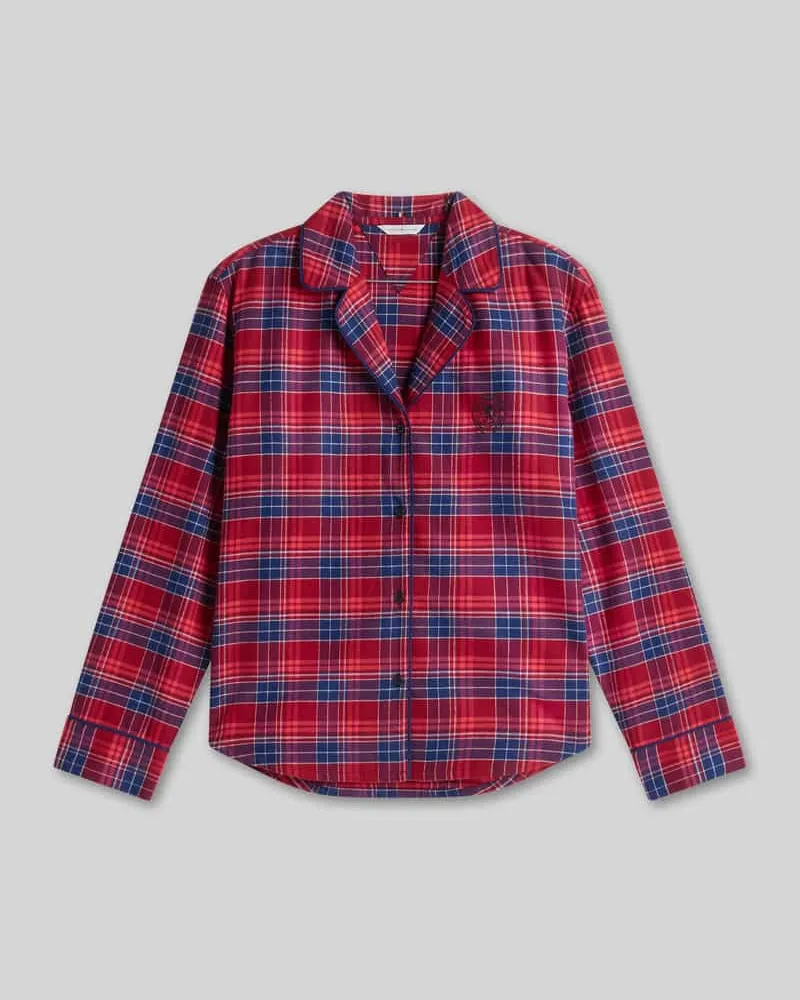 Tommy Hilfiger Pyjama-Set mit Logo-Stitching im 2-teiligen Set Rot