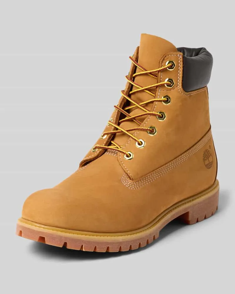 Timberland Schnürboots aus echtem Leder Sand