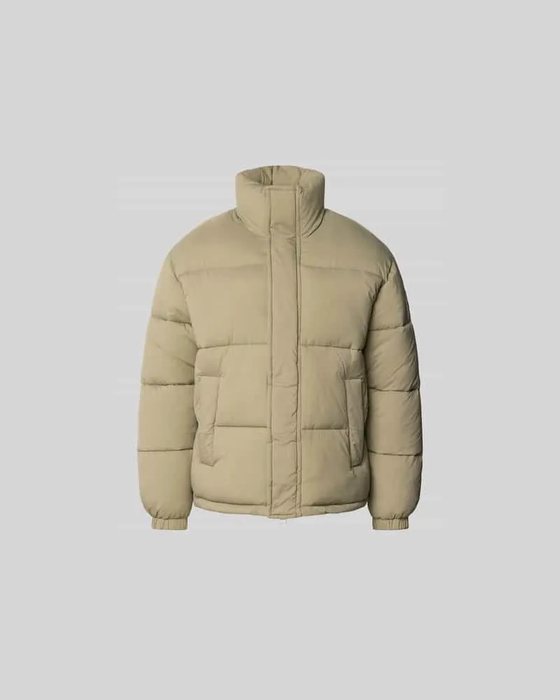 Kitsuné Steppjacke mit Stehkragen Beige