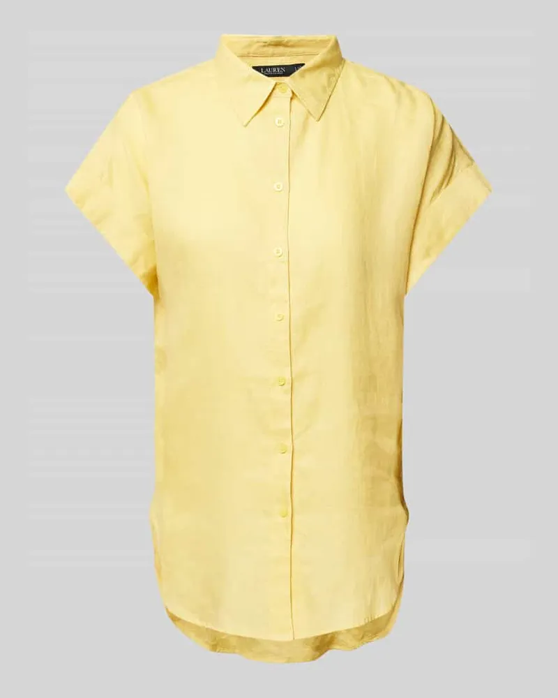Ralph Lauren Hemdbluse aus Leinen Modell 'BROONO Gelb